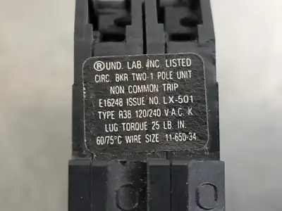 30 Amp, 1 Pole, 120/240 volts Circuit Breaker