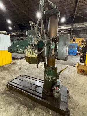 4' ARM x 9" CARLTON MODEL #1A POWER RADIAL ARM DRILL: YOBRO #24007
