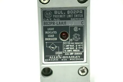 USED ALLEN BRADLEY 802PR-LAAJ1 PROXIMITY LIMIT SWITCH SER.C 802PRLAAJ1