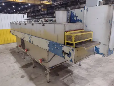 3 STAGE X 12" WIDE FLO-MATIC MODEL #C20-2-1BELT CONVEYOR STAINLESS STEEL HEATED PARTS WASHER: STOCK #17034