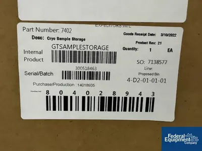 NEW Thermo Scientific UNUSED Thermo Scientific Cryoplus Liquid Nitrogen Freezer, Model 7402