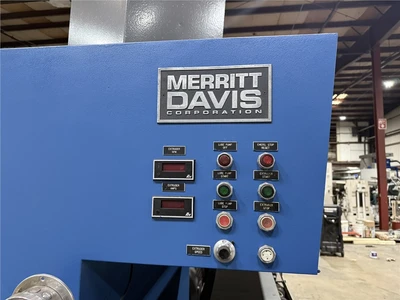 4.5" Merritt/Davis Standard Single Screw Extruder, Air Cooled 24:1 L/D Barrel, 150 HP AC Motor