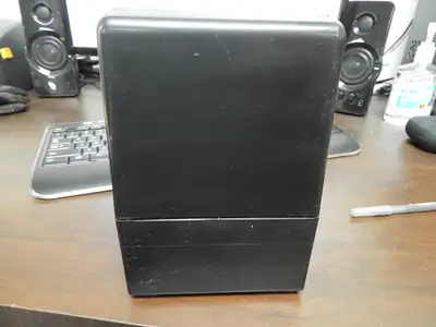 Used Golden Corral Used Black Plastic Dinning Table Tall Fold Dual Side Napkin Dispenser Restaurant Front of House Furnishings Illinois US | Falcon Restaurant Supply #1376546