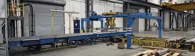 USED 2007 HILL ACME DUAL 36" X 40' OUTFEED CONVEYOR, ALLEN-BRADLEY MODEL
