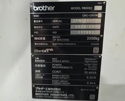 2022 BROTHER SPEEDIO R650X2 Drilling & Tapping Centers | Ditter Industries Inc. (10)