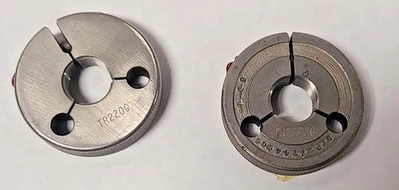 3/4 16 UNF 3A LEFT HAND THREAD RING GAGES .75 GO NO GO P.D.'S = .7094 & .7056
