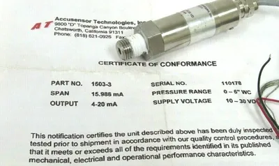 NEW ACCUSENSOR 1503-3