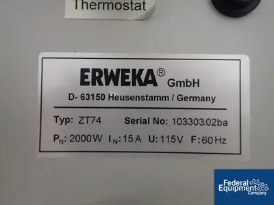 USED Erweka Erweka Dissolution Tester, Type ZT74