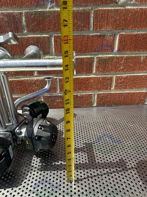 USED 5 ITT PURE FLO ADVANTAGE STAINLESS STEEL DIAPHRAGM VALVE W/ 1" SANITARY FITTING