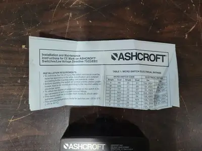 NEW ASHCROFT B420B XFS06