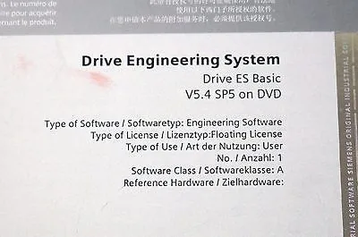 NEW SIEMENS 6SW1700-5JA00-4AA0 DRIVE ES V5.4 SP5, 6SW17005JA004AA0