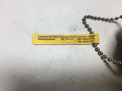 Industrial Climatic Control 414-259-9070 PN: J48U-012-00-8HN34 THERMOCOUPLE