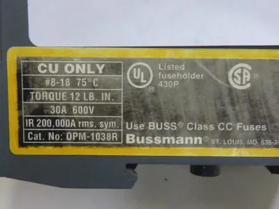 USED BUSSMANN OPM-1038R