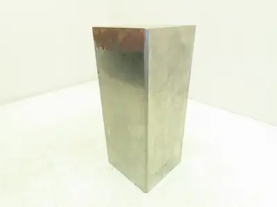 4140/4142 Alloy Steel Precision Ground Flat Bar 4"x 4-1/4"x 9-5/8" Beveled 46lbs