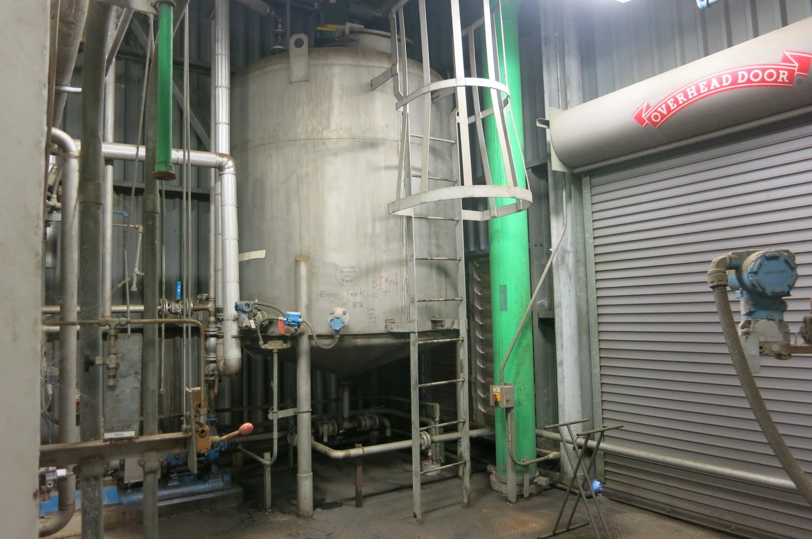 1000 gal Stainless Concentrate Product Tank, 60"dia x 80"H