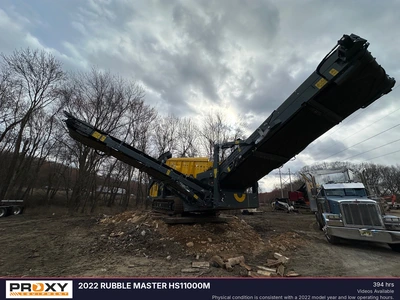 Used 2022 RUBBLE MASTER HS11000M Vibratory Screens New Jersey US | Proxy Equipment #1384995