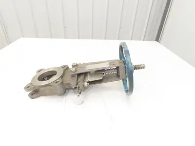 ITT Fabri-Valve C37 316 3" Stainless Knife Gate Valve Lug Style Metal Seat