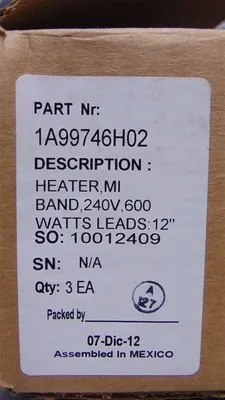 Qty. 3 Rosemount 1A99746H02 OCX 8800 Band Heater New NIB