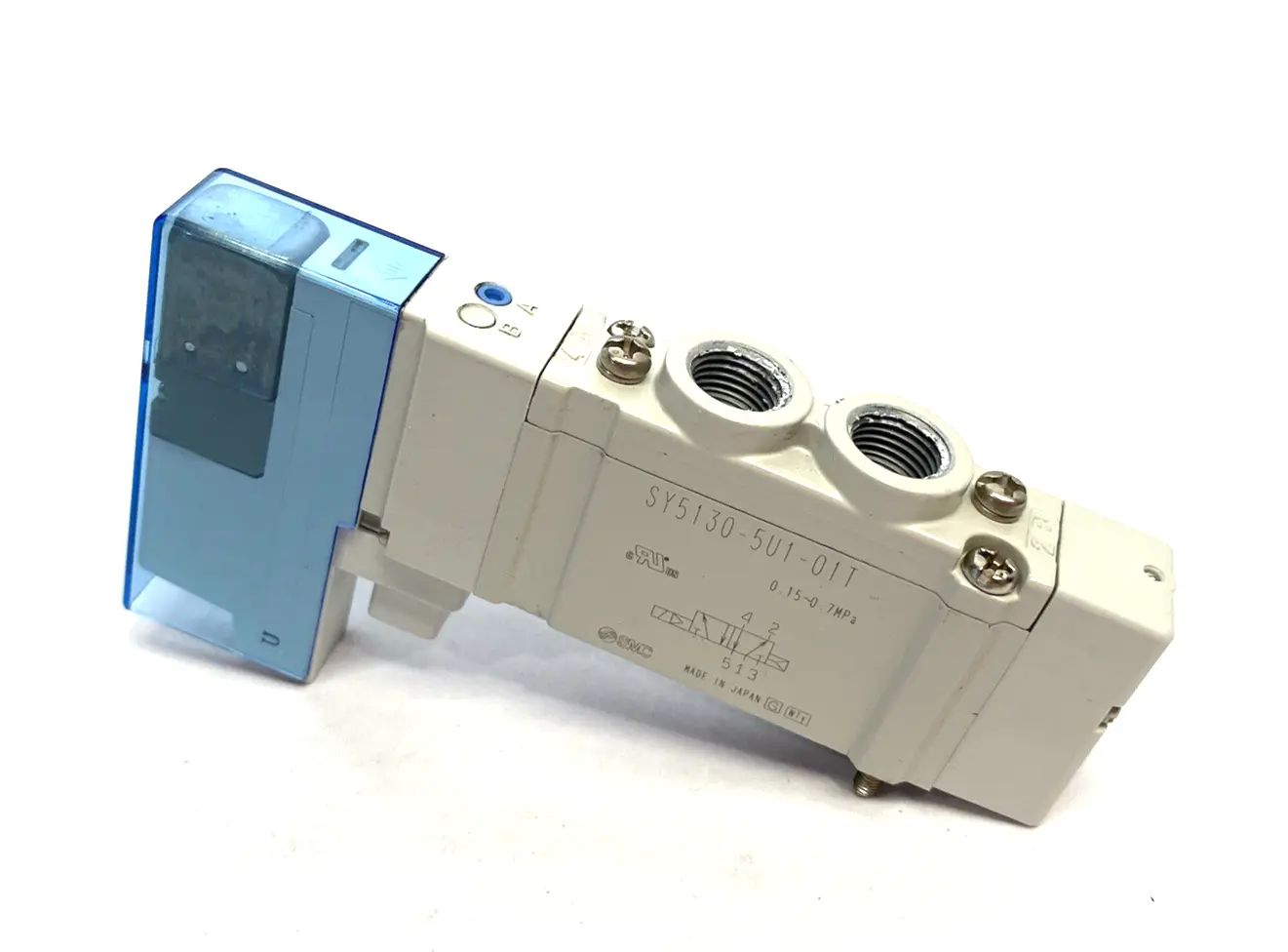USED SMC SOLENOID VALVE 4/5-PORT 0.15~0.7MPA