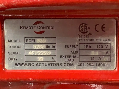 8"-300# Neles Ball Valve with RCEL Electric  Actuator  , Unused