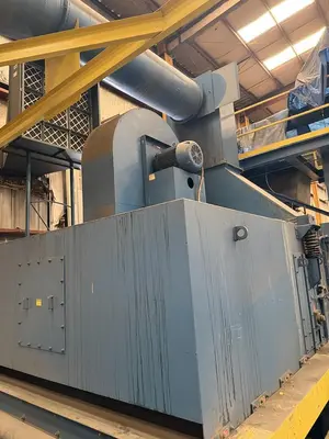 New | in-Stock 2008 BLASTEC 10' PLATE Roller Conveyor Shot Blaster Pennsylvania US | Shot Blasting Equipment #1292197