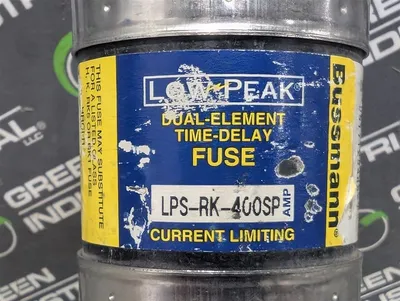Lot of 3 Bussmann LPS-RK-400SP Low-Peak Dual Element Fuses 400A Blue Used