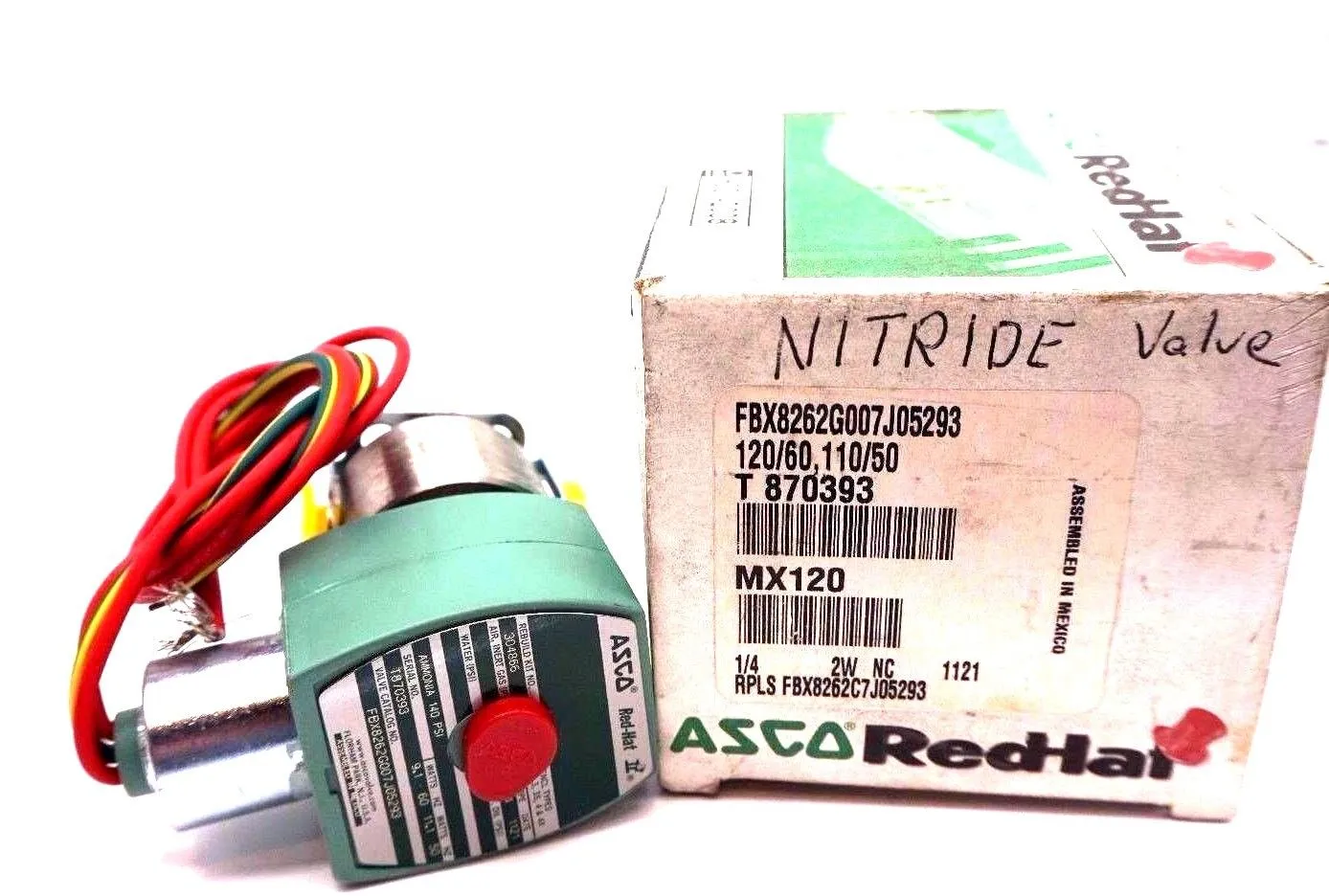 NEW ASCO FBX8262G007 SOLENOID VALVE 8262G007