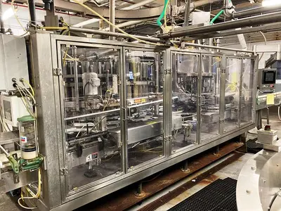 USED ELMAR MODEL RPE-36/16 MONOBLOCK FILLER/CAPPER ELMAR MODEL RPE-36/16 MONOBLOCK FILLER/CAPPER