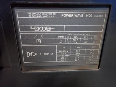 USED LINCOLN ELECTRIC POWER WAVE I400