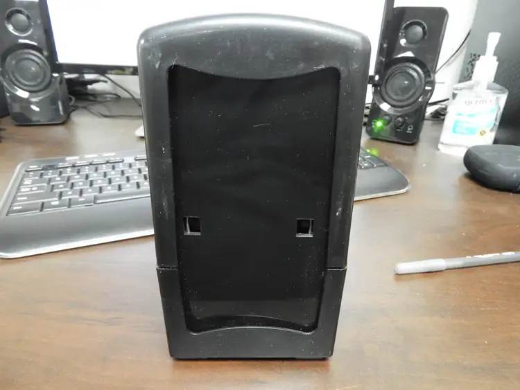 Used Golden Corral Used Black Plastic Dinning Table Tall Fold Dual Side Napkin Dispenser Restaurant Front of House Furnishings Illinois US | Falcon Restaurant Supply #1376546