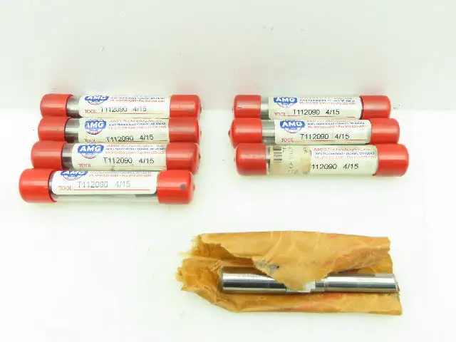 AMG T112090 Carbide 2-Flute Straight Coolant Chamfer Drill 11x14mm LOT OF 8