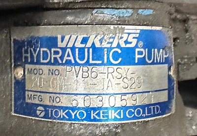 TOKYO KEIKI/VICKERS PVB6-RSY-20CM-11-JA-S29