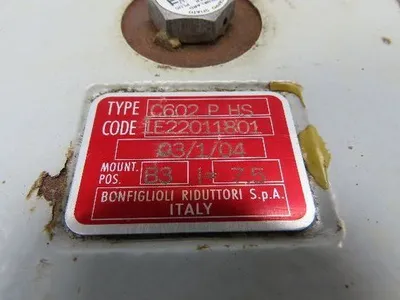 Bonfiglioli C-Series C602 Inline Helical Gearbox 7.5:1 Reducer B3 Foot Mount