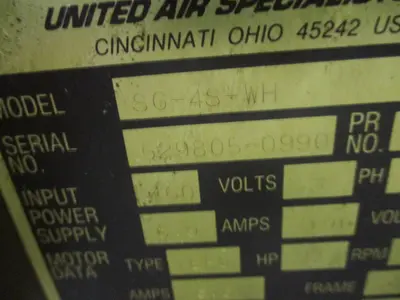 USED UNITED AIR SPECIALISTS SG-4S-WH