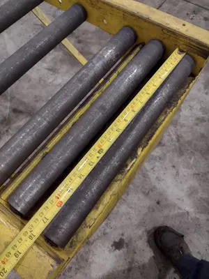 10' X 18" ROLLER TABLE FOR HYD MECH S20 SAW: STOCK #23767