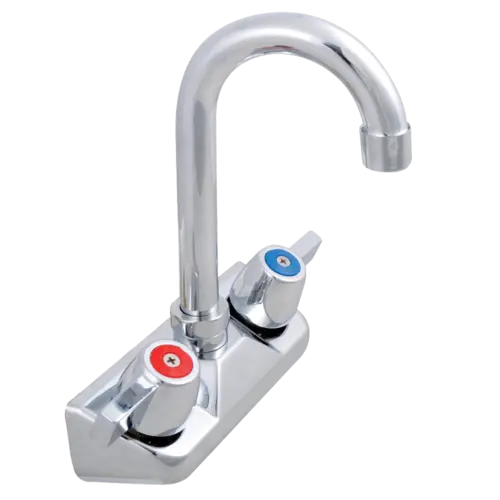 John Boos PBF-4-S-LF Splash Mount Economy Faucet w/ 3 1/2" Gooseneck Spout
