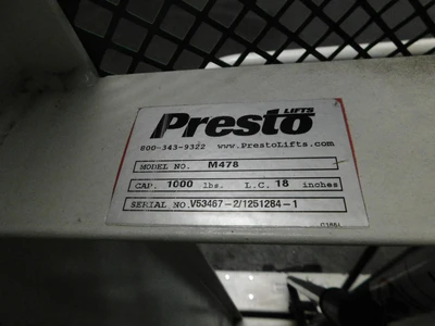 Used PRESTO _UNKNOWN_ Pallet Stackers Texas US | OCO Industrial #1601867