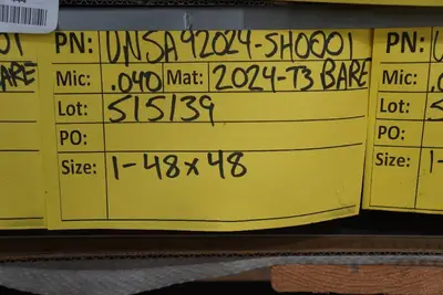 2024-T3 Sheet Metal - .040" - 40+ Sq Ft