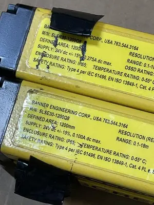 Used BANNER BANNER SLSR30-1200Q8, SLSE30-1200Q8 Sensors | ND Industrial Surplus #1214634