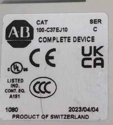 Used Allen Bradley _UNKNOWN_ PLC Contactors South Carolina US | Palmetto Automation #1319846