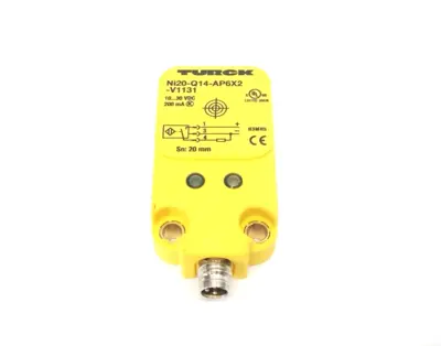 4690210, Ni20-Q14-AP6X2-V1131 | Turck Ni20-Q14-AP6X2-V1131 Rectangular Inductive Sensor M8 Male 3-Pin 4690210 - Used