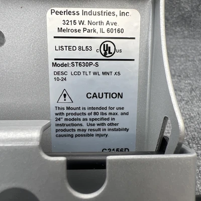 New | in-Stock Peerless ST630P-S Panel Mounts California US | Davliegogo LLC #1706112