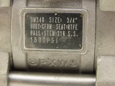 Duravalve DM340 Stainless Ball Valve 3/4"NPT Threaded 1500 PSI Manual Lever