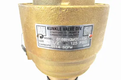 NEW IR KUNKLE 6186HGM01-KM SAFETY VALVE 125PSIG 1-1/2" 6186HGM01KM