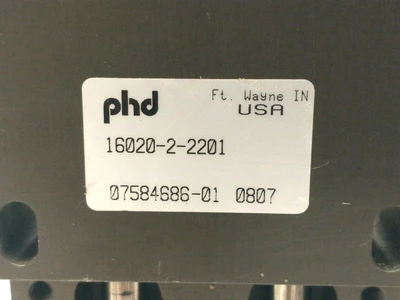 16020-2-2201 | PHD  Double Rod Escapement 3/4" Bore 3/4" Stroke MISSING CAP & COVER - For parts or not working