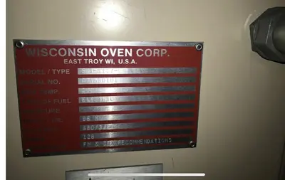 11' X 4' X 7' H X 200* C WISCONSIN OVEN CORP ELECTRIC OVEN: YOBRO #23981