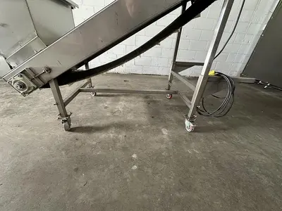 Incline Conveyor with Hopper