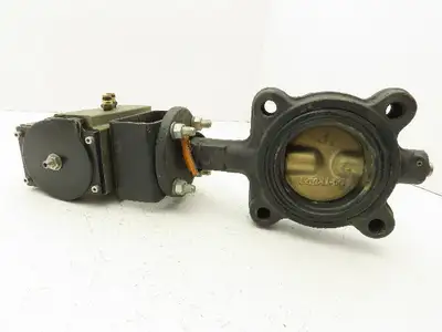 Milwaukee CL223E 3" Butterfly Valve 4-Lug w/Pneumatic Actuator RPB450