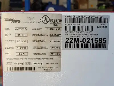 USED GARDNER-DENVER XGNC11-A