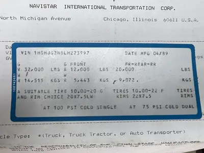 Used 1990 INTERNATIONAL 8300 EAGLE Dump trucks Utah US | Proxy Equipment #1378704